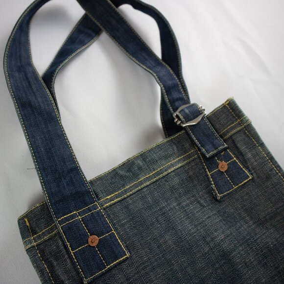 G Star Original Raw Denim Tote Bag / OS - Picture 7 of 8